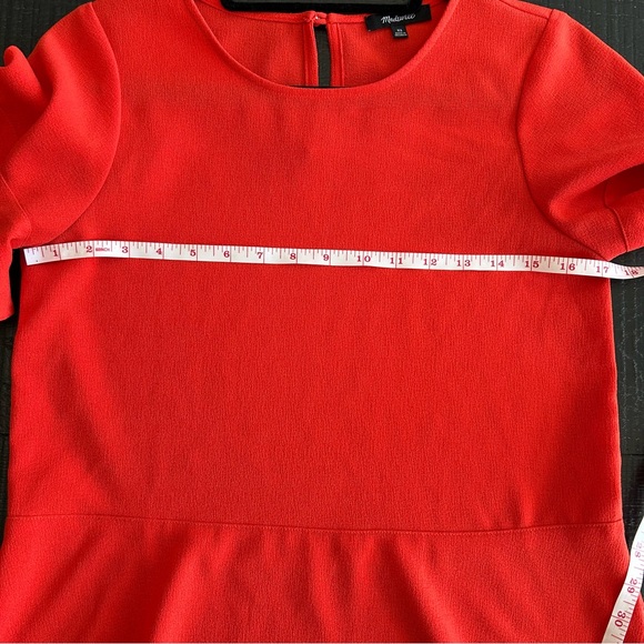 Madewell Orange Peplum Top - Picture 3 of 4